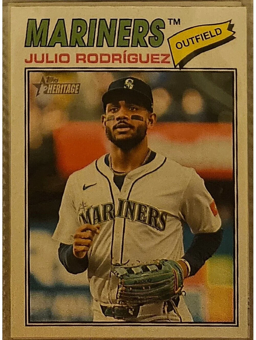 2026 Topps Heritage Baseball #240 Julio Rodríguez, Seattle Mariners